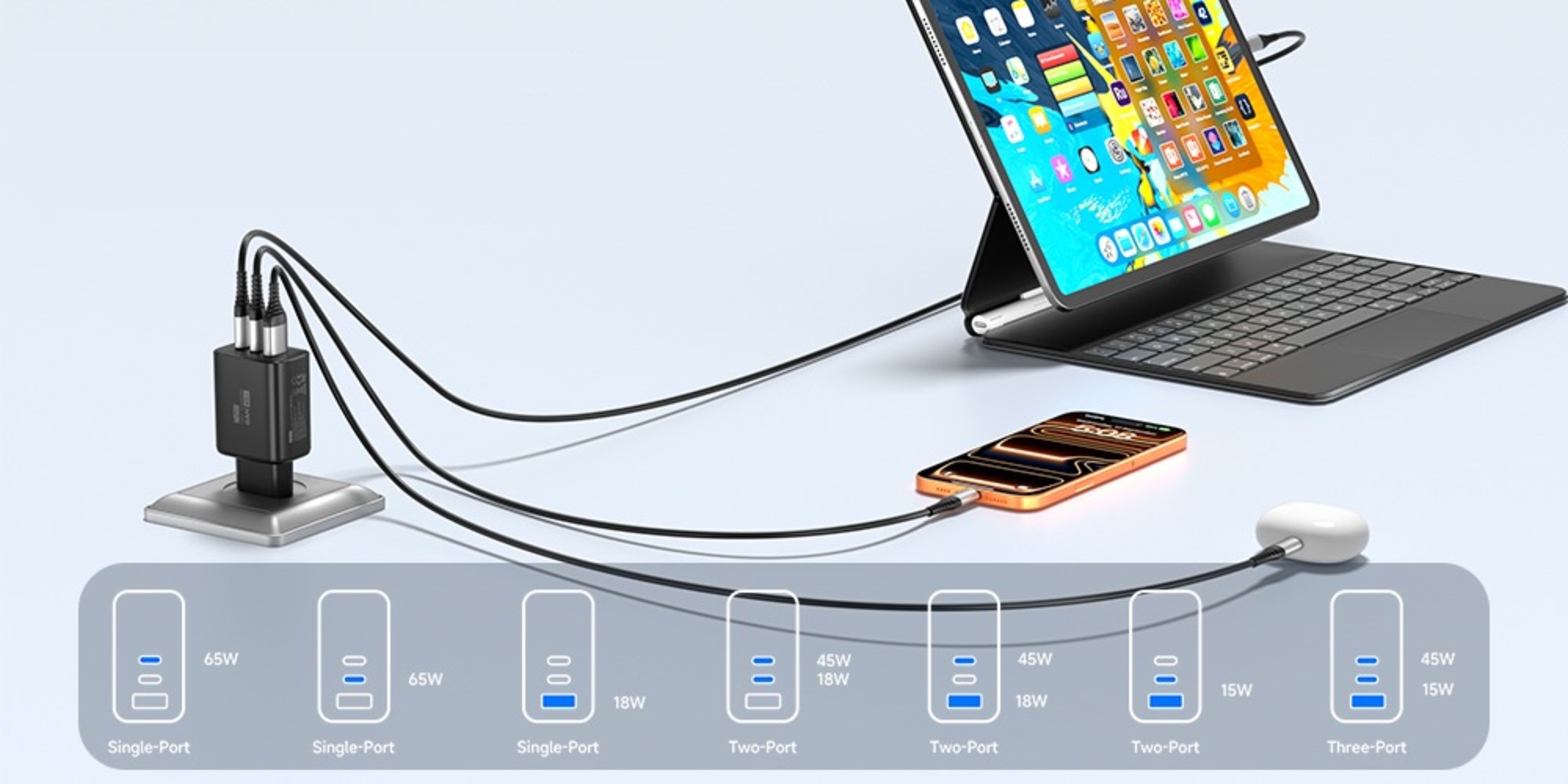 Ładowarka sieciowa Newell GaN 65 W - EU